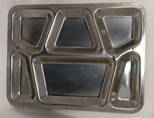 VINTAGE STAINLESS STEEL WWII ERA MILITARY MESS HALL TRAY   picture
