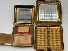 Art Deco Hudnut Cigarette Case & Compact with Rouge & Powder and Mirrors - 1930 picture