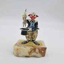 Vintage 1980 Ron Lee Magician Pulling Rabbit Out Of A Hat Marble Figure picture