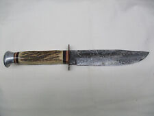 Vintage Fred Mac Overland Solingen Germany 702 Hunting Knife in Sheath  picture