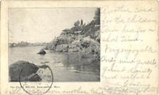 1920 Swampscott,MA The Cliff Rocks Essex County Massachusetts Postcard 1c stamp picture