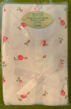 Vintage Penney's 1963 Long Stem Rose Muslin Floral Pillowcases New in Package picture
