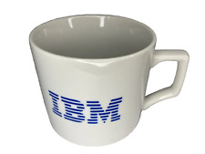 VTG 1970s IBM Data Communications Ceramic 10 oz Coffee Mug Cup World wide Line picture