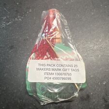 New & Sealed Pack Of 25 Makers Mark Holiday Sweater Gift Tags 2013 picture