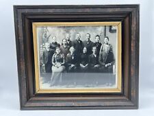 Wood framed family portrait 1893 Haunted/movie prop Antique picture