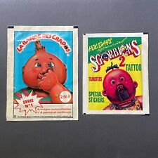 1989 Topps Garbage Pail Kids Unopened Pack Les Crados French, Sgorbions Italy picture