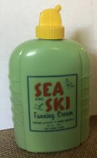 Vintage Sea and Ski Tanning Cream Lotion 4 Oz Bottle Mostly Empty picture