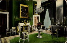 Green Room ~ White House ~ Washington DC ~ green velvet walls ~ c1910 picture