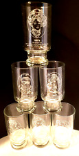 Vintage Embossed Set of 6 Clear Drinking Glasses Avon Eras of Fashion -Rare picture