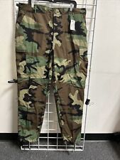 US Army Woodland Camo BDU Pants Hot Weather Large Regular Trousers USGI Pant NWT picture