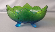 Jeannette Antique Classics  Lombardi  Bowl - Green/Blue #3435 - 9 1/2