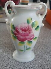 Vintage Japanese Hand Painted Vase 6 Inches Tall. With Candy Boat picture