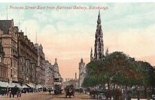 Postcard Princes Street East from National Gallery Edinburgh Scotland picture