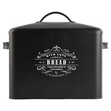 Extra Large Black Bread Box - Bread Boxes for Kitchen Counter Holds 2+ Loaves... picture