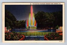 Hershey PA-Pennsylvania, Hershey Park, Electric Fountain, Vintage Postcard picture