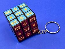 Rubiks Cube with symbols Mini Mind Game Style Keychain Key Ring Chain picture
