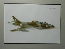 MILITARY AVIATION PRINT:  HAWKER HUNTER F.MK 56 -No122 SQN INDIAN AIRFORCE 1971 picture