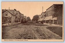 Waterville Minnesota Postcard Main Street Exterior Building View c1910 Vintage picture