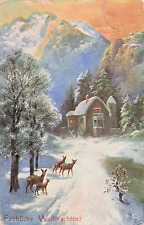 Postcard Vintage (11) Christmas Postcards (6-Card #'s,5-WO) (6-P, 5-UP) (#838) picture