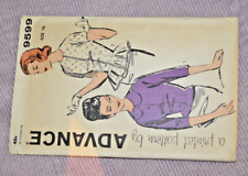 Vintage pattern 1960s Advance sz 16 b36 Peplum blouse Complete picture