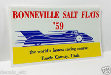 BONNEVILLE SALT FLATS '59  Vintage Style DECAL, Vinyl STICKER, rat rod, racing picture