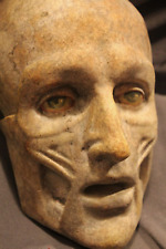 Death Mask Head Face Anatomical Painted Eyes Medical Oddity Doctor PostMortem picture