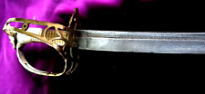 NAPOLEONIC FRENCH LION HEAD HIGH OFFICER GRAND ARMEE SWORD DAMASCUS BLADE picture