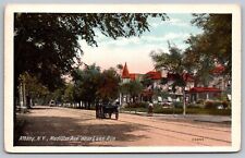 Albany New York Historic City Streetview Carriage Horse DB UNP Postcard picture