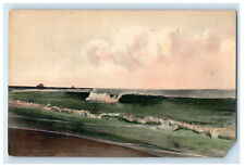 c1910s A Surf Scene Nuntucket Massachusetts MA Antique Posted Postcard picture