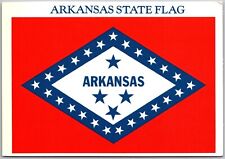 Postcard: Arkansas State Flag - Symbols and Historical Significance A168 picture