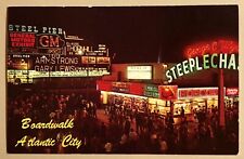 Postcard Atlantic City Boardwalk General Motors Exhibit Louis Armstrong c1960s picture