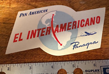 Pan American / Panagra - El Interamericano - Gummed Label - Old - Mint picture