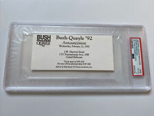 1992 President George Bush Pass Presidential Campaign Announcement Ticket PSA picture