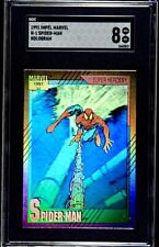1991 Marvel Impel SPIDER-MAN HOLOGRAM SGC 8 Centered Sharp Card Nice picture
