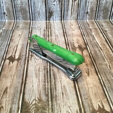 Vintage Ace Liner Model 502 Stapler Green & Chrome Tail Load Made In USA MCM picture