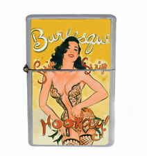 Burlesque Strip Hooray Rs1 Flip Top Dual Torch Lighter Wind Resistant picture