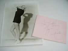 JAYNE MANSFIELD        fantastic 1950's hand signed       AUTOGRAPH + photograph picture