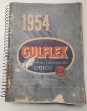 1954 GULFLEX REGISTERED LUBRICATION GUIDE  PRE OWNED picture