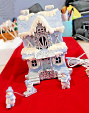 #47 Encore Snowville Snow Buddies Christmas Sports Shop w/ 3 Figures, #94906 picture