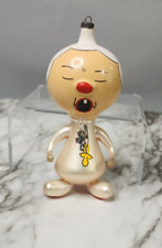 Vintage De Carlini Hand Blown Glass Christmas Ornament Baby with Pacifier Italy picture
