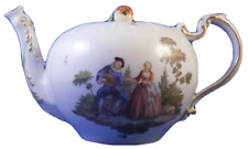 Antique 18thC Ludwigsburg Porcelain Scenic Teapot Porzellan Kanne Scene German picture