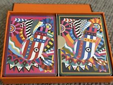 Set of 2 -- NEW HERMÈS Cheval de Fete Poker Playing Cards w/ Receipt picture