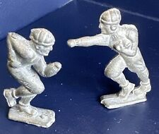 Pair Of Vintage Metal Lead Football Players 2 1/2” Figurines - Rare picture