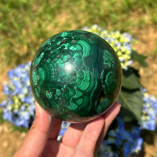 2.55LB Natural Rare Malachite Crystal Sphere Heal Crystal Ball Quartz Decor picture