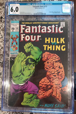 FANTASTIC FOUR #112 CGC 6.0 WHITE PAGES   CLASSIC HULK VS. THING BATTLE ISSUE picture