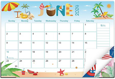 Colorful Desk Calendar from January 2024 to June 2025, 11.5 X 17 Inches, picture
