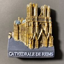 Reims Cathedral France Tourist Souvenir Gift 3D Resin Refrigerator Fridge Magnet picture