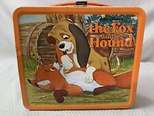 THE FOX & THE HOUND Vintage 1980's Metal Lunchbox Disney *NO THERMOS* picture