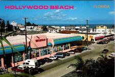 Hollywood Beach, FL Florida  JOHNSON STREET SCENE  Stores~WINGS   4X6 Postcard picture
