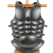 Medieval Roman Greek Muscle Body Armor Cuirass Black picture